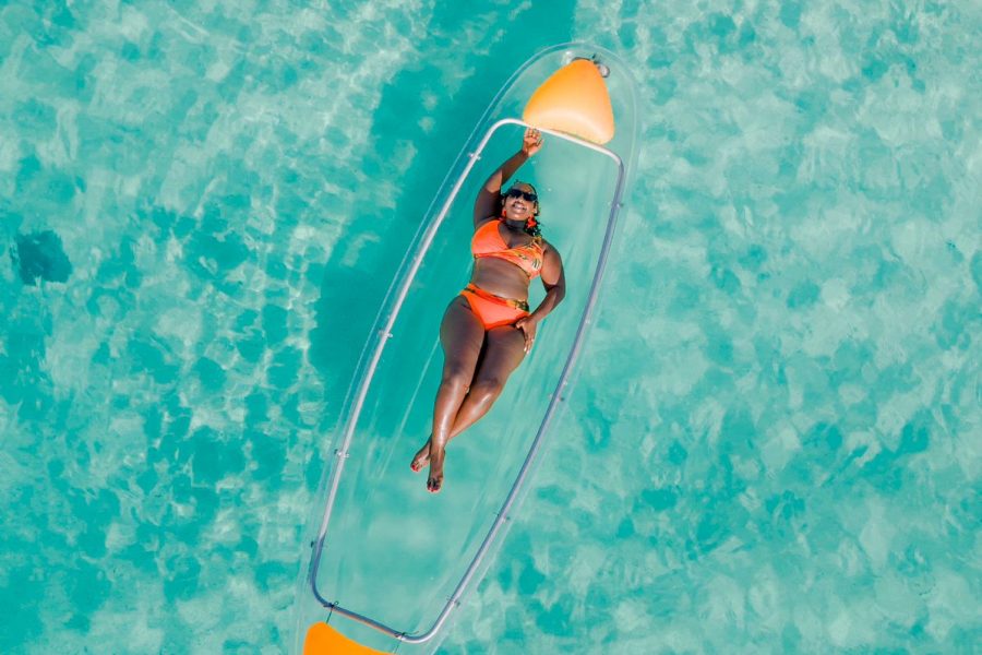 Kayaking with drone picture and video