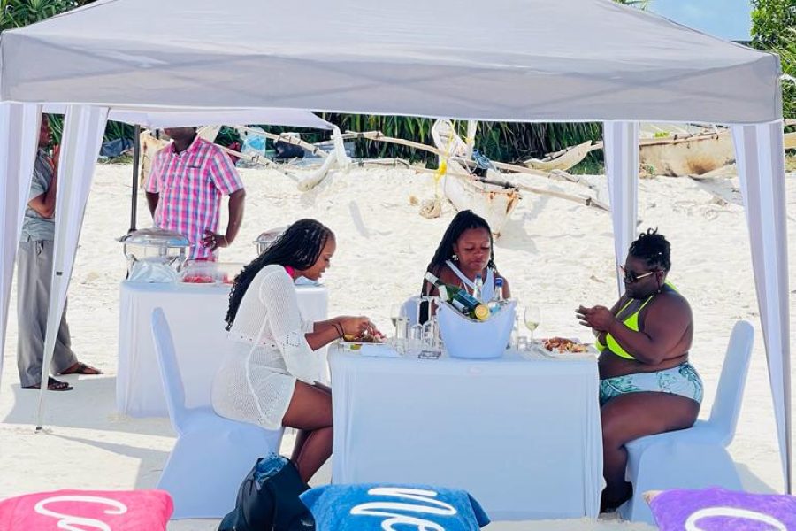 Mnemba island (V.I.P) private lunch for couples and family